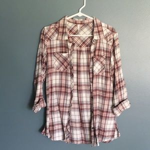 Plaid button up shirt